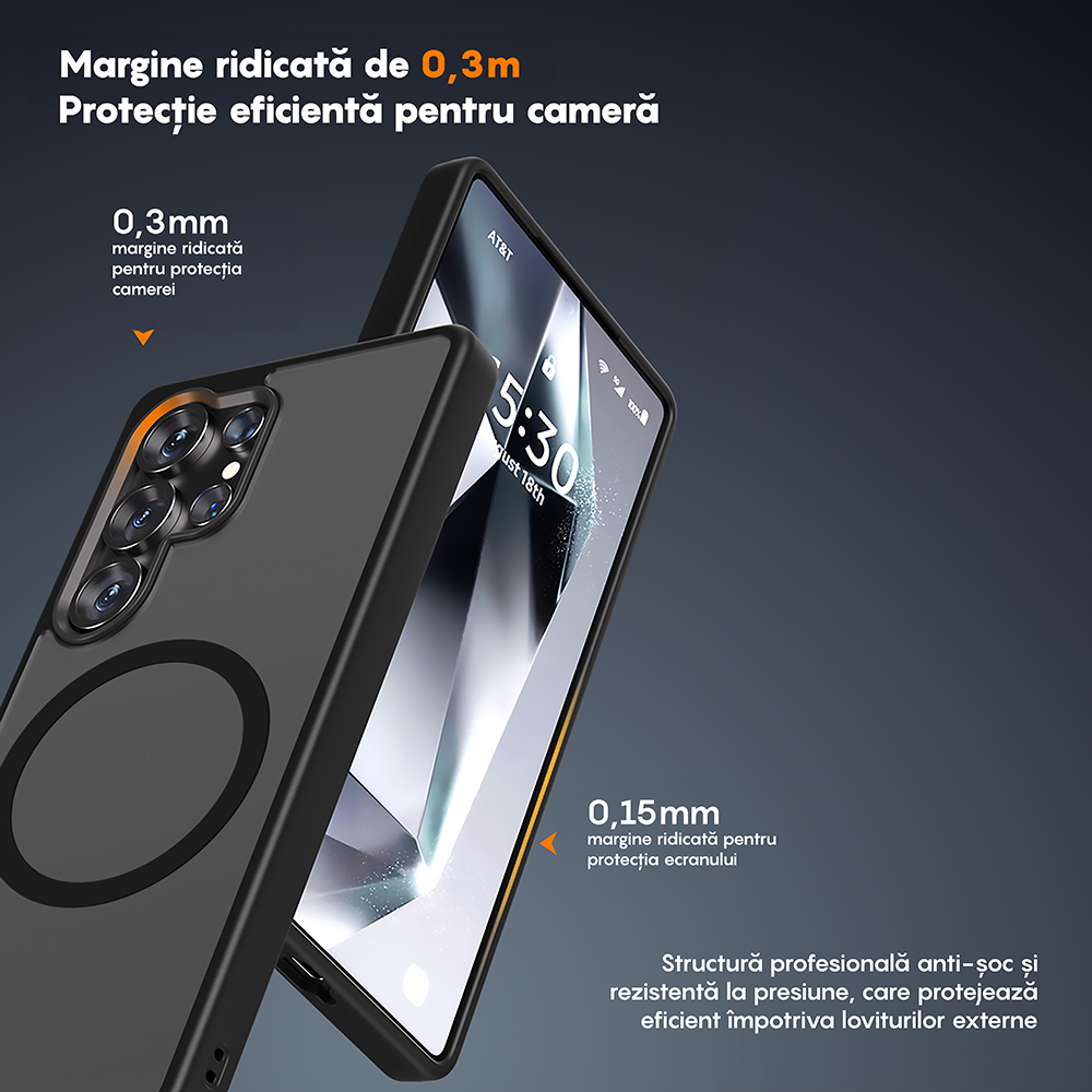 Husa MagSafe - Samsung Galaxy S25 Ultra - Negru