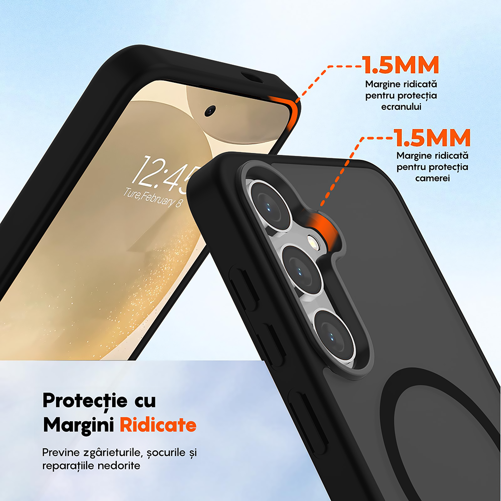 Husa MagSafe - Samsung Galaxy S24 - Negru