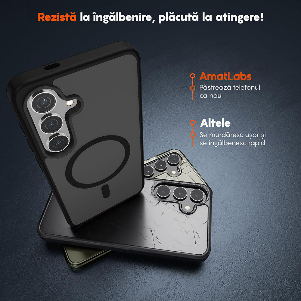 Husa MagSafe - Samsung Galaxy S24 - Negru