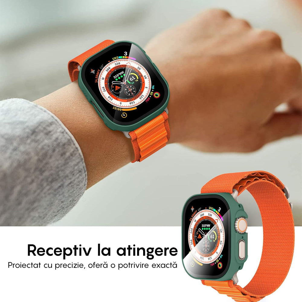 Carcasa 360° (Husa + Folie) - Apple Watch Ultra 1/Ultra 2 - 49MM - Green