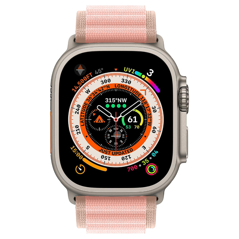 Curea Alpine Adventure - Apple Watch 1/2/3/4/5/6/7/8/9/SE - 38/40/41 MM - Roz