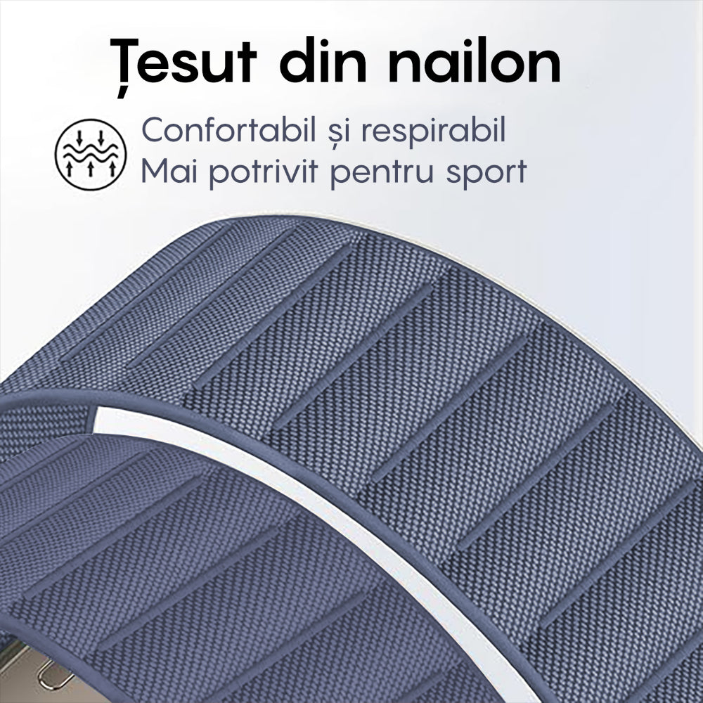 Curea Alpine Summit - Apple Watch 1/2/3/4/5/6/7/8/9/10/11/SE/SE2/SE3 - 38/40/41/42 MM - Albastru