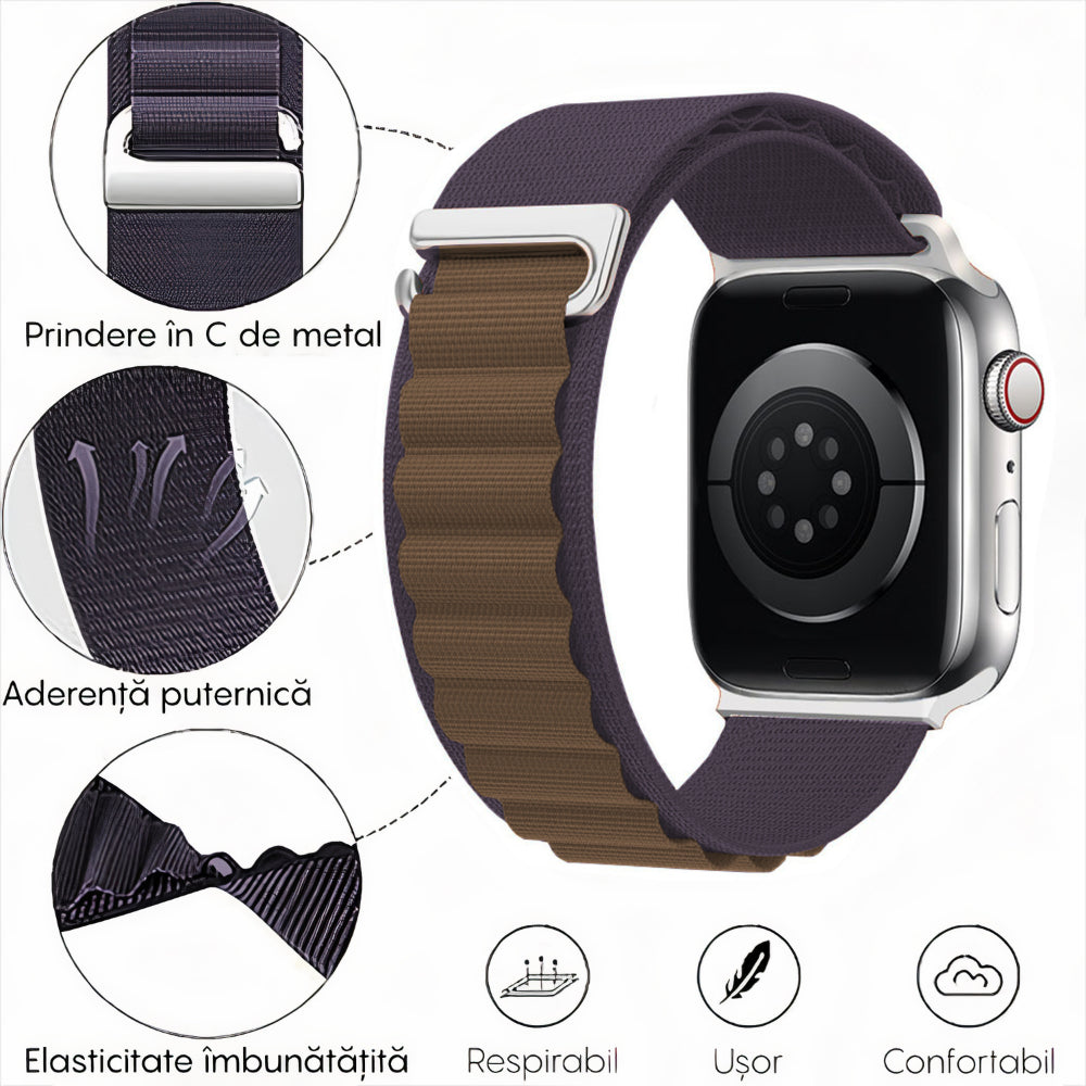 Curea Alpine Summit - Apple Watch 1/2/3/4/5/6/7/8/9/10/11/SE/SE2/SE3 - 38/40/41/42 MM - Mov