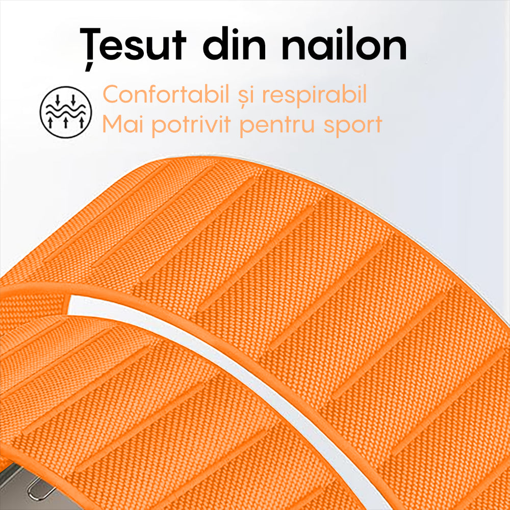 Curea Alpine Summit - Apple Watch 1/2/3/4/5/6/7/8/9/10/11/SE/SE2/SE3 - 38/40/41/42 MM - Portocaliu