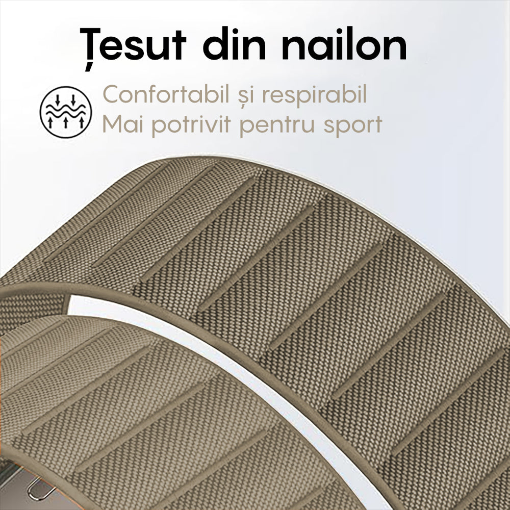 Curea Alpine Summit - Apple Watch 1/2/3/4/5/6/7/8/9/10/11/SE/SE2/SE3 - 38/40/41/42 MM - Verde Deschis