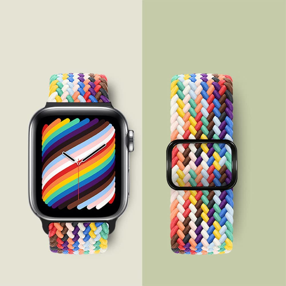 Curea Braided Weave - Apple Watch 1/2/3/4/5/6/7/8/9/SE - 38/40/41 MM - Mixed Colors