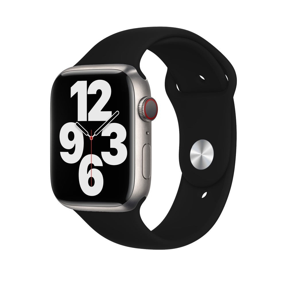 Curea Silicone Sport - Apple Watch 1/2/3/4/5/6/7/8/9/SE - 38/40/41 MM - M/L - Black