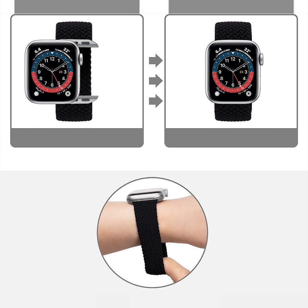 Curea Braided Breeze - Apple Watch 1/2/3/4/5/6/7/8/9/SE - 38/40/41 MM - XS - Orange
