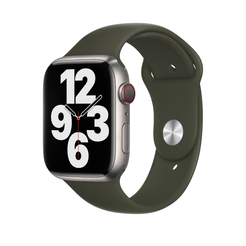 Curea Silicone Sport - Apple Watch 1/2/3/4/5/6/7/8/9/SE/Ultra 1/Ultra 2 - 42/44/45/49 MM - S/M - Webster Green