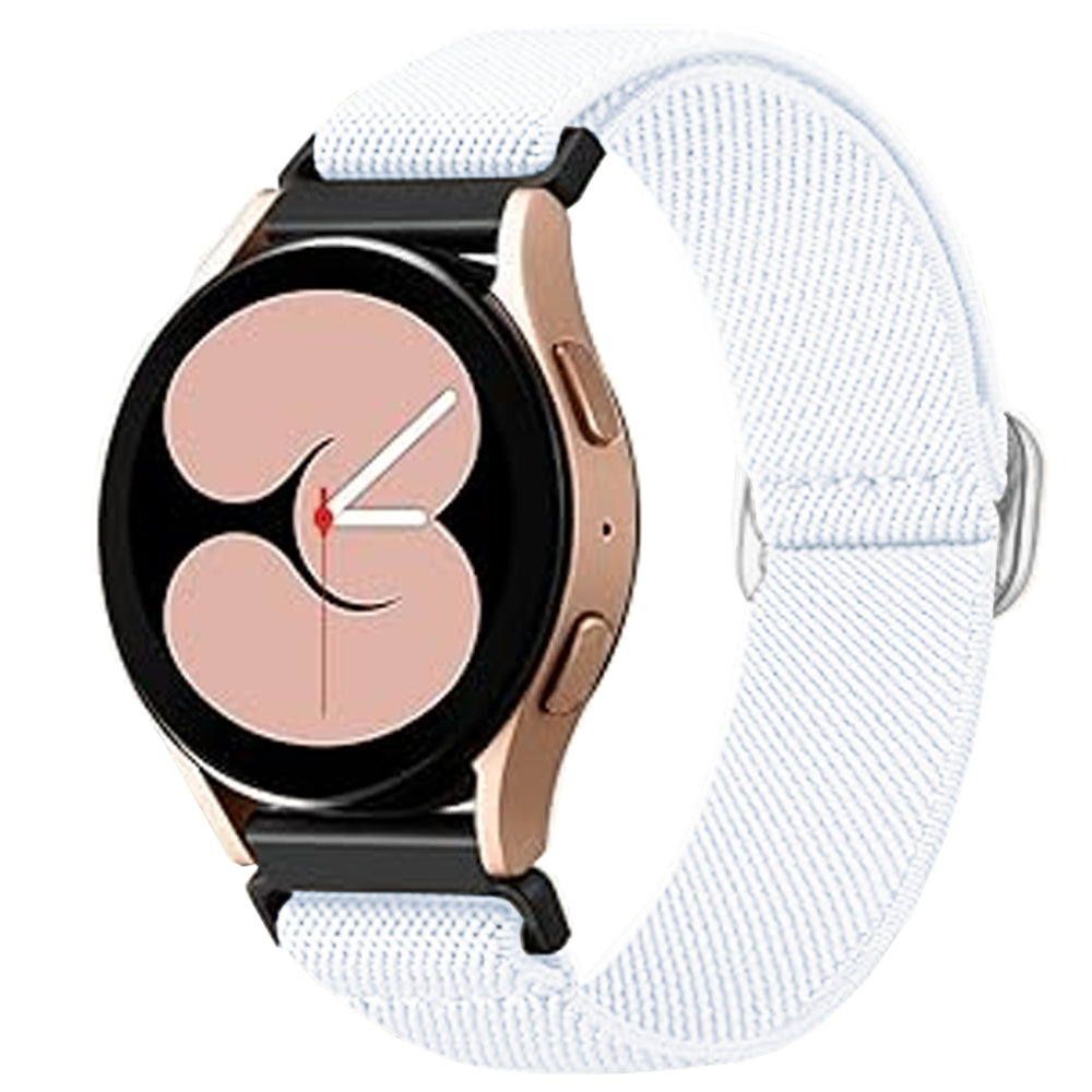 Curea Braided Classic - Samsung Galaxy Watch 7/Active 2/Active/FE/6/5 Pro/5/4/3 - 20mm - Alb