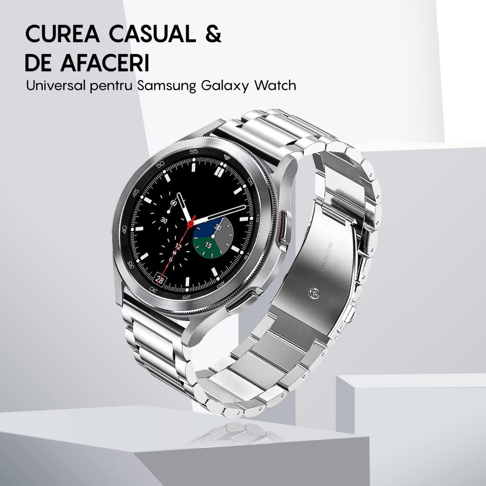Curea Metallic Link - Samsung Galaxy Watch S3 Frontier/S3 Classic/3 45mm/46mm/Gear S3 - 22mm - Silver