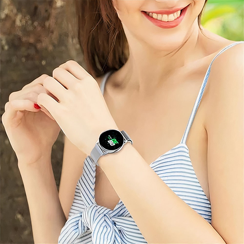 Curea Milanese Essential - Samsung Galaxy Watch 7/6/6 Classic/5 Pro/5/4/4 Classic/3 41mm/42 mm/Active 2/Active/FE - 20mm - Silver