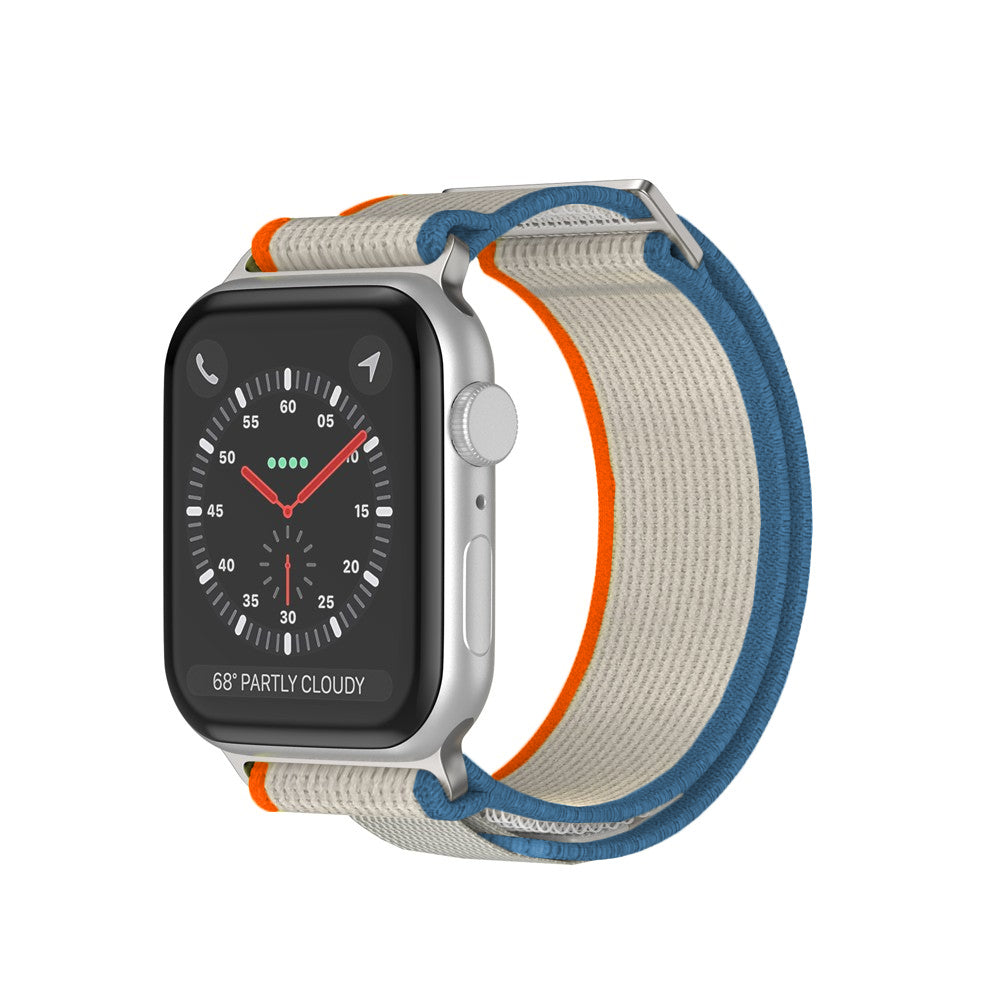 Curea Trail Scout - Apple Watch 1/2/3/4/5/6/7/8/9/SE/Ultra 1/Ultra 2 - 42/44/45/49 MM - Bej/Portocaliu