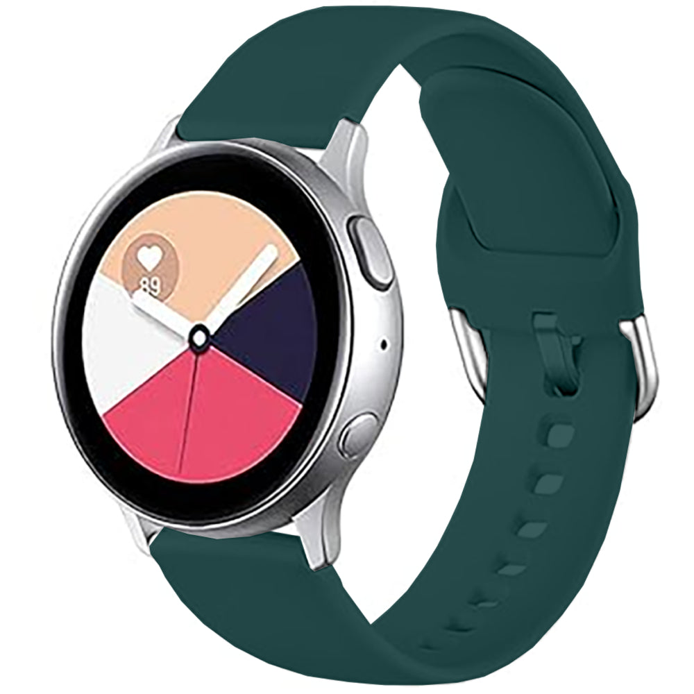 Curea Silicone Classic - Samsung Galaxy Watch 7/6/6 Classic/5 Pro/5/4/4 Classic/3 41mm/42 mm/Active 2/Active/FE - 20mm - Verde