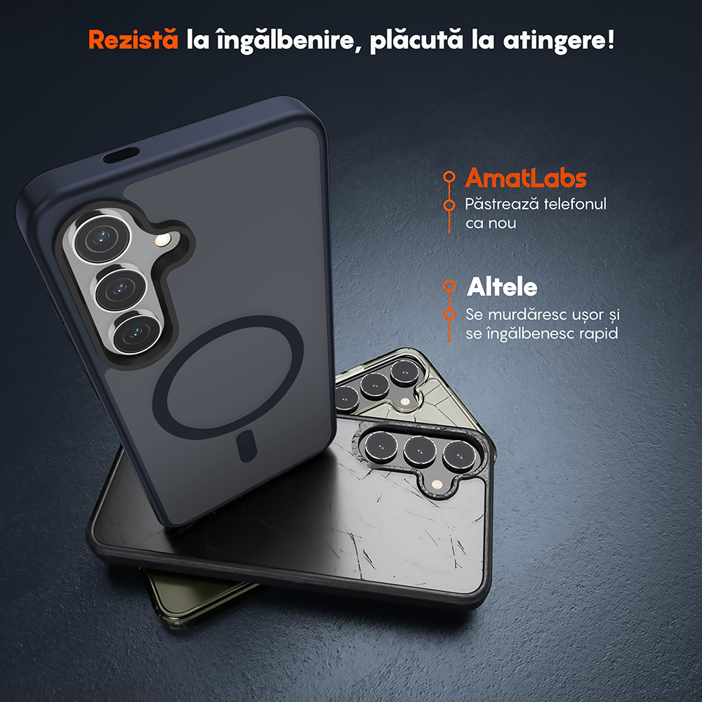 Husa MagSafe - Samsung Galaxy S25 - Albrastru