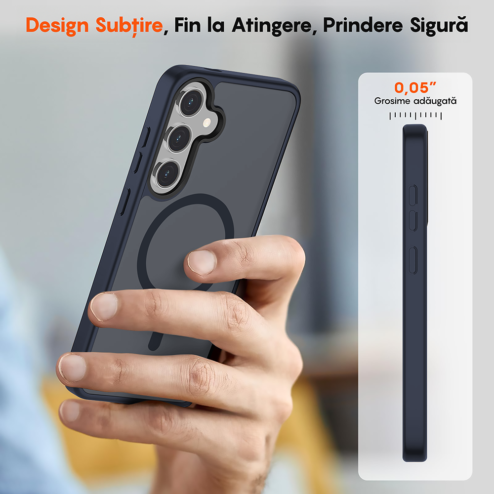 Husa MagSafe - Samsung Galaxy S25 Plus - Albrastru