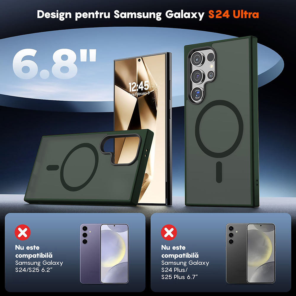 Husa MagSafe - Samsung Galaxy S24 Ultra - Verde
