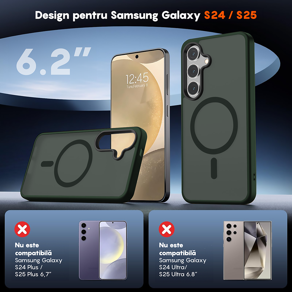 Husa MagSafe - Samsung Galaxy S24 - Verde
