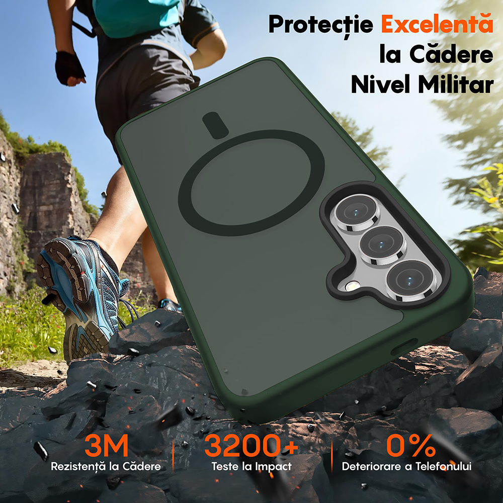 Husa MagSafe - Samsung Galaxy S25 - Verde