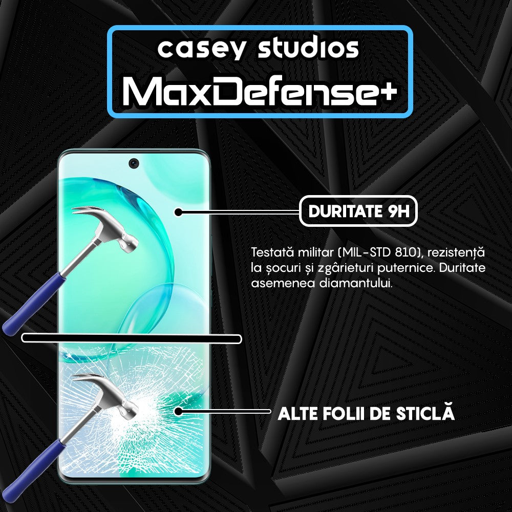 Folie Sticla MaxDefense+ - Honor 50/Huawei nova 9 - Negru