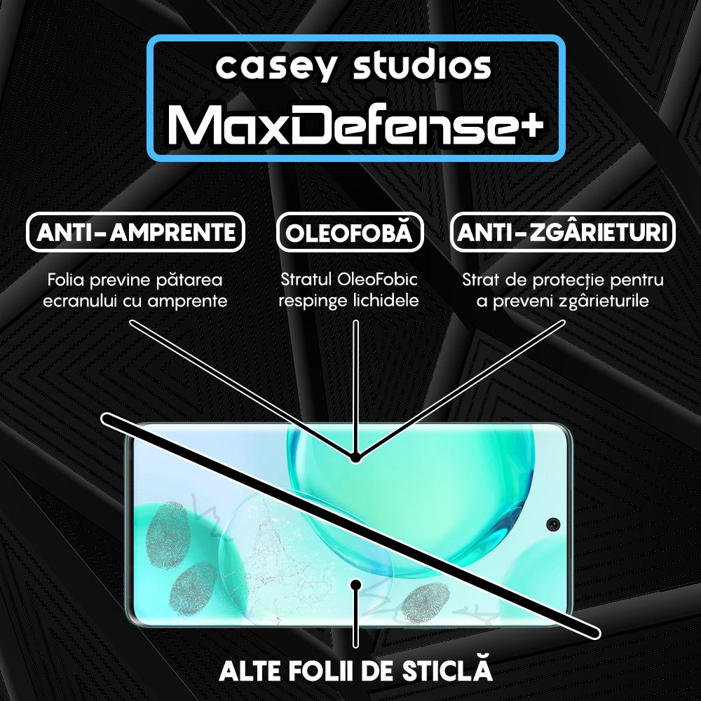 Folie Sticla MaxDefense+ - Honor 50/Huawei nova 9 - Negru