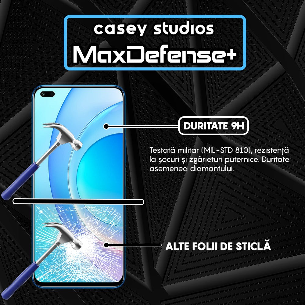 Folie Sticla MaxDefense+ - Honor 50 Lite/Huawei nova 8i - Negru