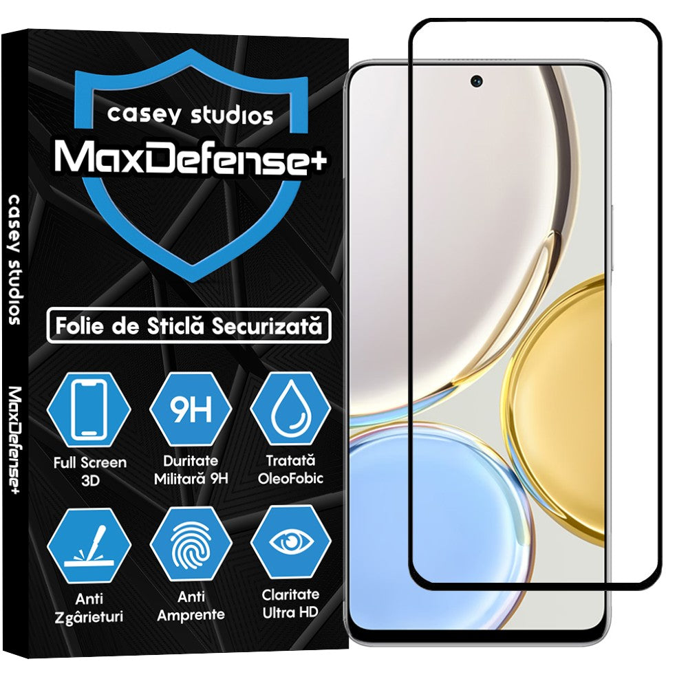 Folie Sticla MaxDefense+ - Honor Magic 4 Lite 5G - Negru