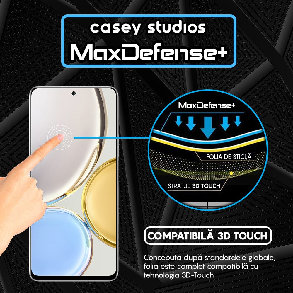 Folie Sticla MaxDefense+ - Honor Magic 4 Lite 5G - Negru