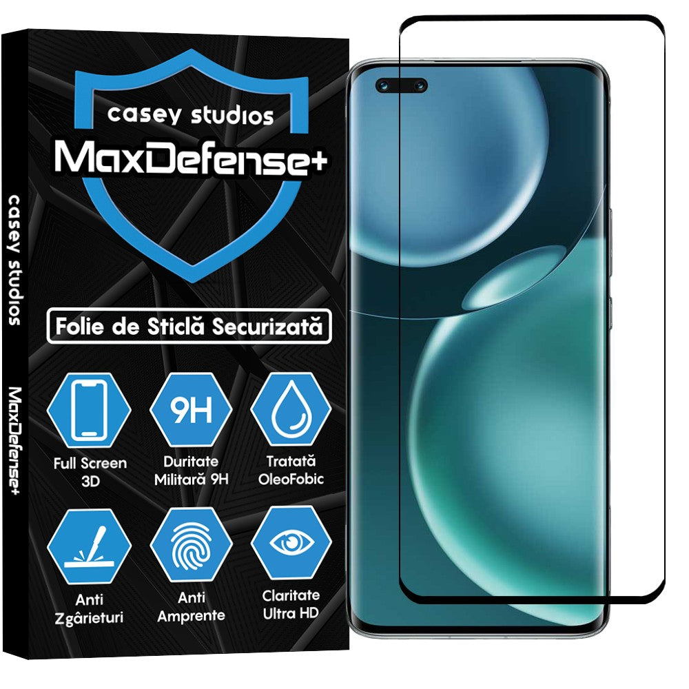Folie Sticla MaxDefense+ - Honor Magic 4 Pro - Negru