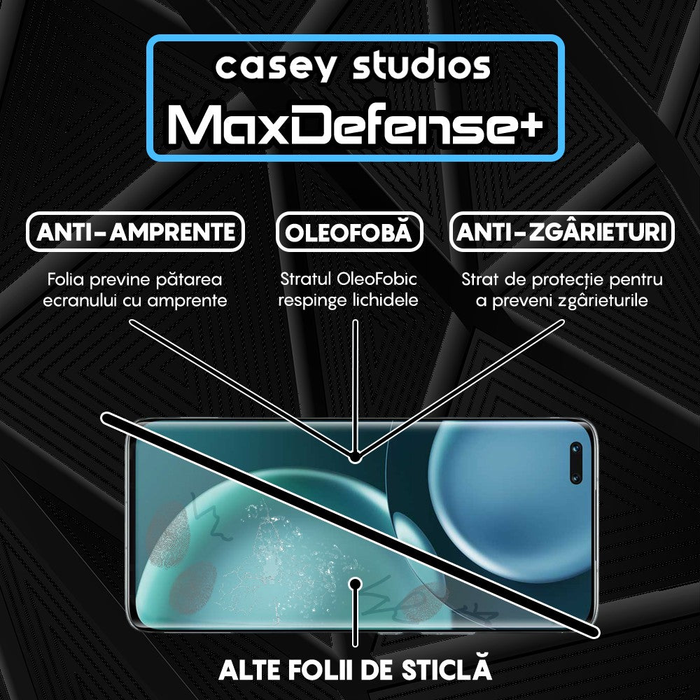 Folie Sticla MaxDefense+ - Honor Magic 4 Pro - Negru