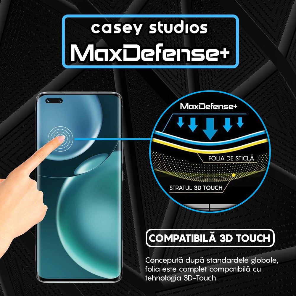 Folie Sticla MaxDefense+ - Honor Magic 4 Pro - Negru