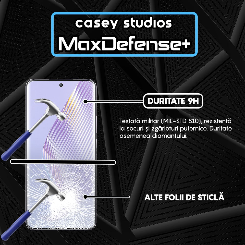 Folie Sticla MaxDefense+ - Honor Magic5 - Negru