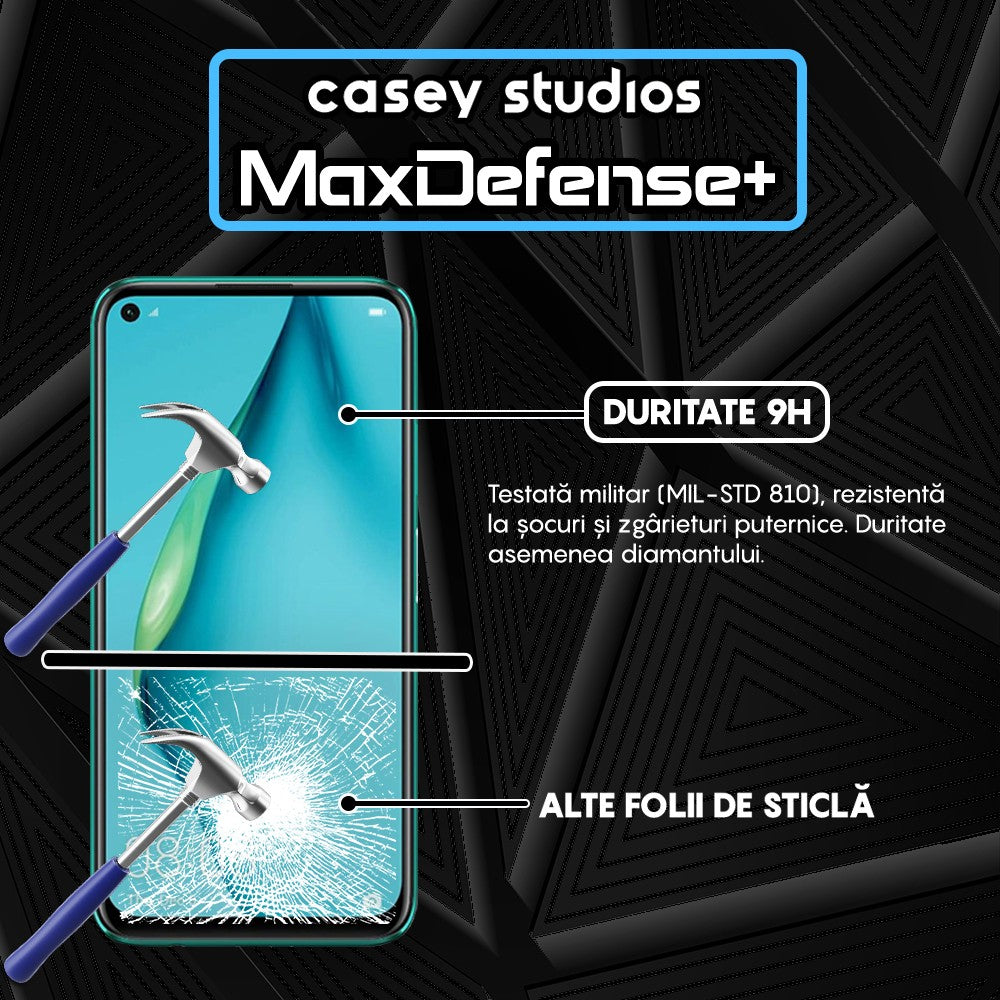 Folie Sticla MaxDefense+ - Huawei P40 Lite 5G - Negru