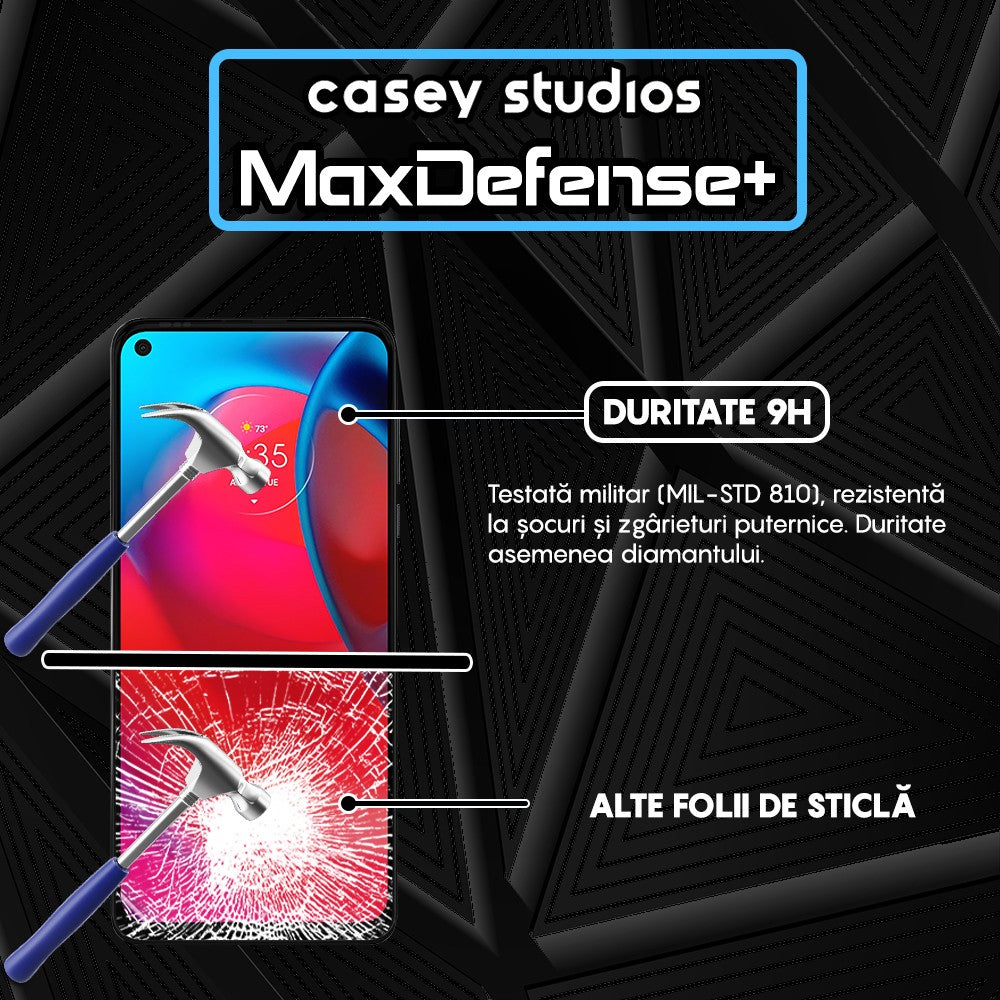 Folie Sticla MaxDefense+ - Motorola Moto G Stylus 5G 2024 - Negru