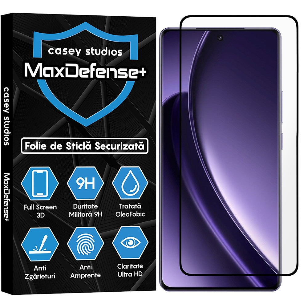 Folie Sticla MaxDefense+ - Realme GT Neo6 - Negru