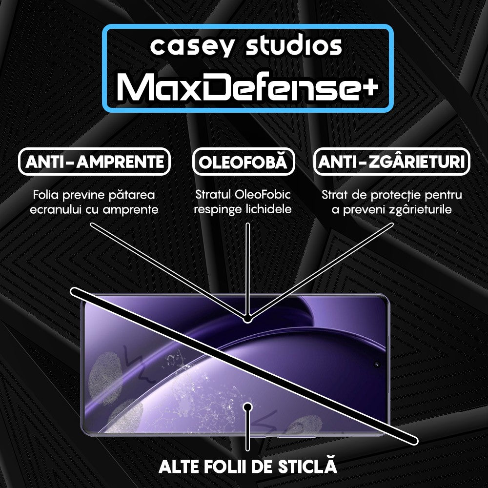 Folie Sticla MaxDefense+ - Realme GT Neo6 - Negru