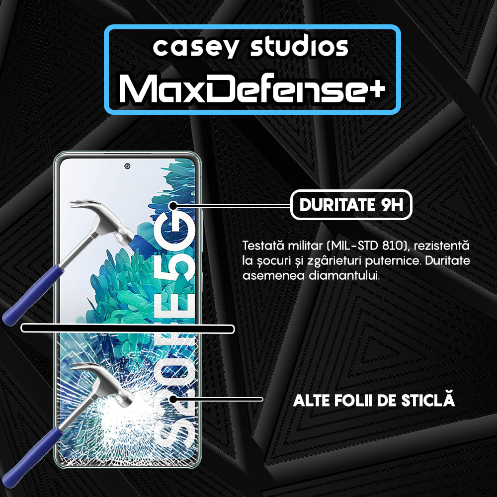 Folie Sticla MaxDefense+ - Samsung Galaxy S20 FE 2022 - Negru