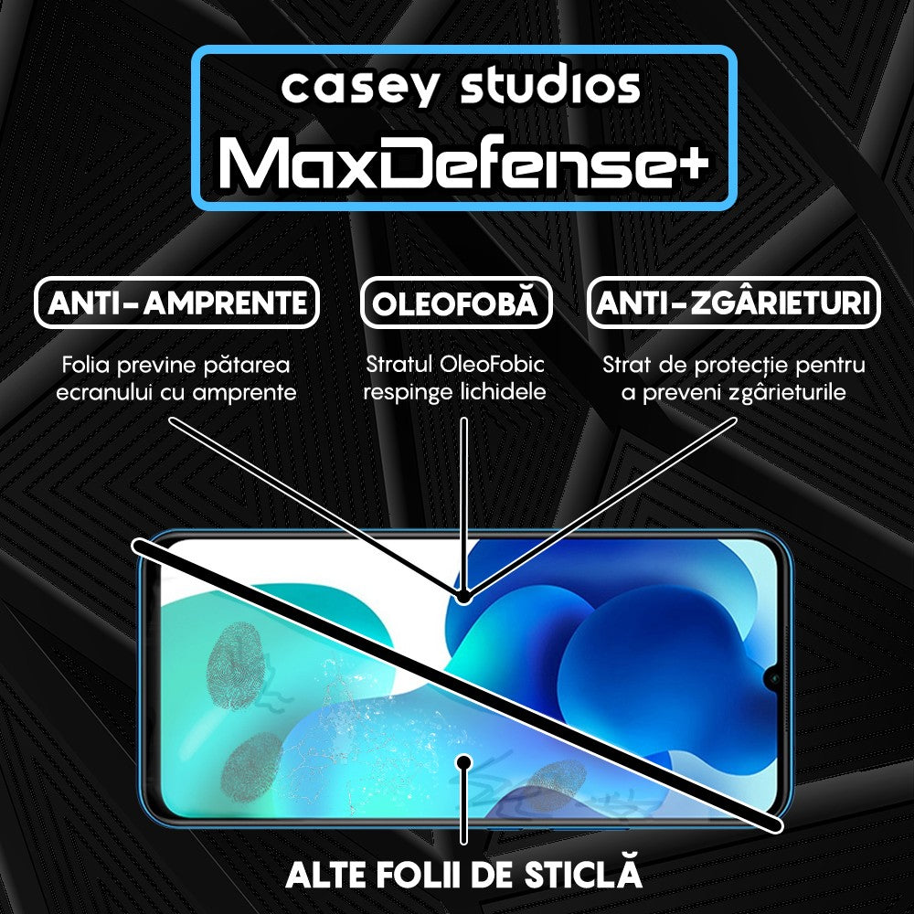 Folie Sticla MaxDefense+ - Xiaomi Mi 10 Lite - Negru