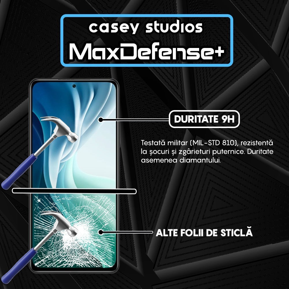 Folie Sticla MaxDefense+ - Xiaomi Mi 11i/Poco F3 - Negru