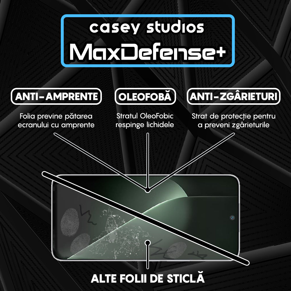 Folie Sticla MaxDefense+ - Honor GT - Negru