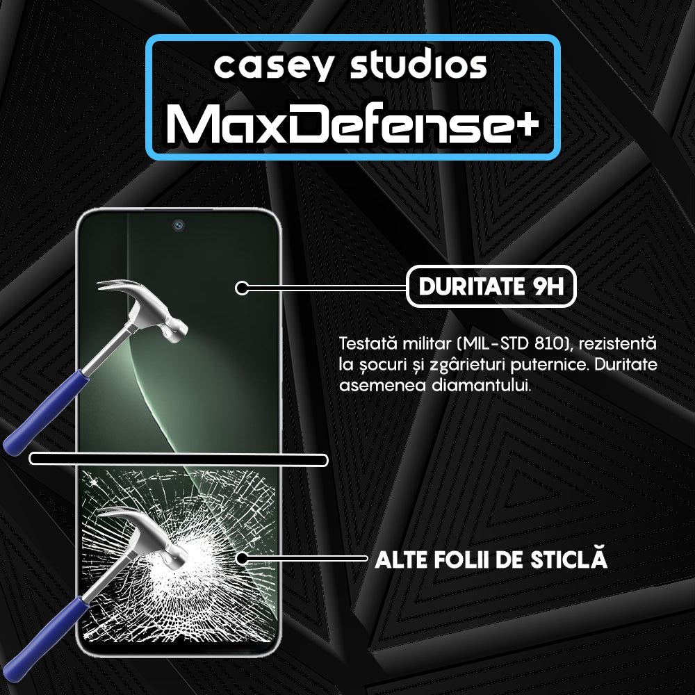 Folie Sticla MaxDefense+ - Honor GT - Negru