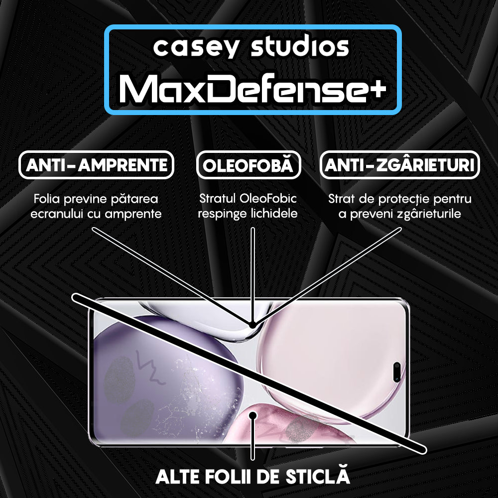 Folie Sticla MaxDefense+ - Honor Magic7 Lite - Negru