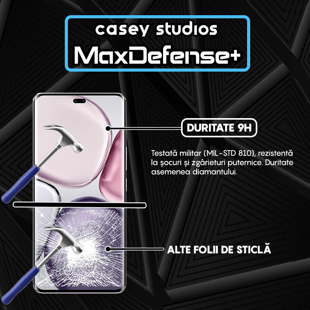 Folie Sticla MaxDefense+ - Honor Magic7 Lite - Negru