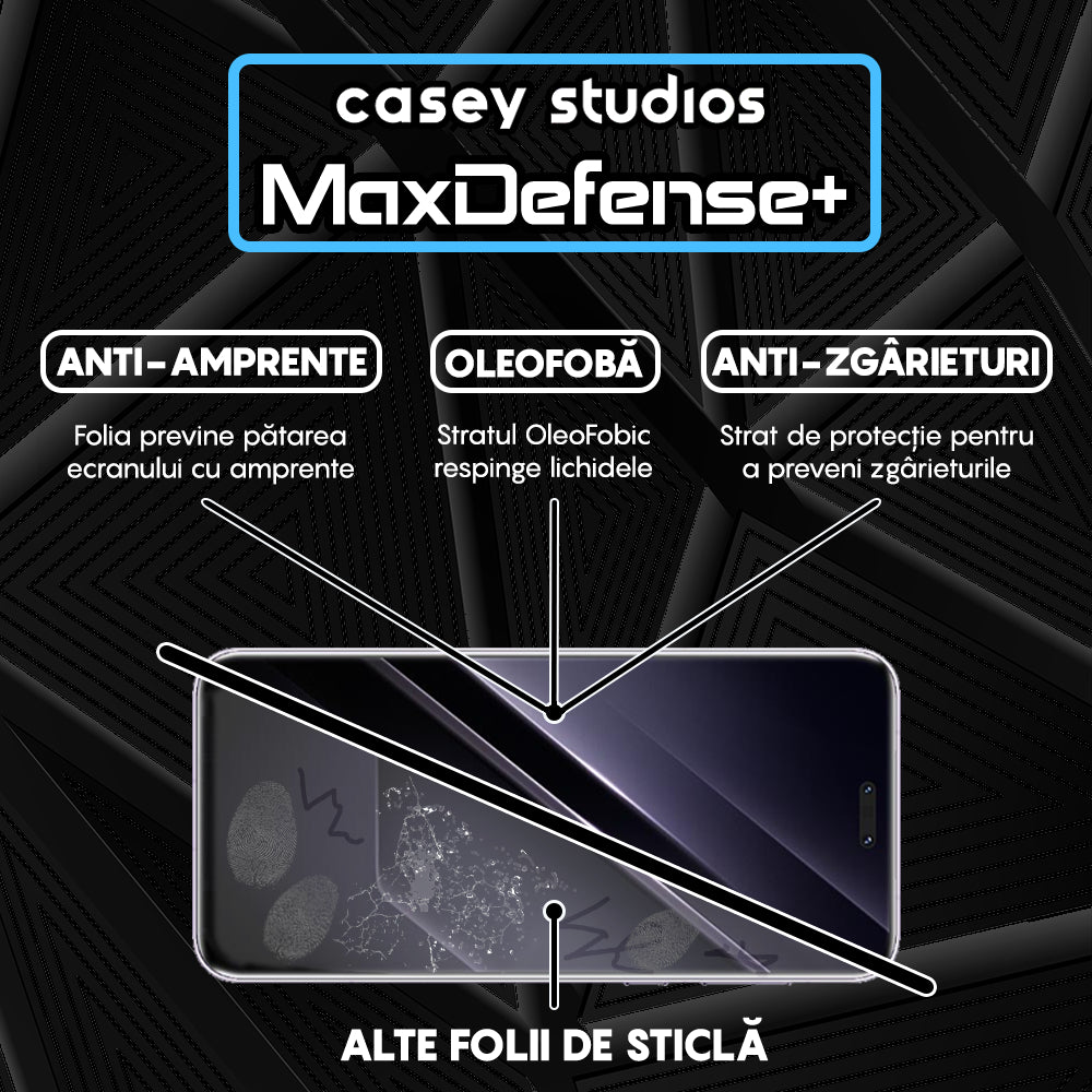Folie Sticla MaxDefense+ - Honor Magic7 RSR Porsche Design - Negru