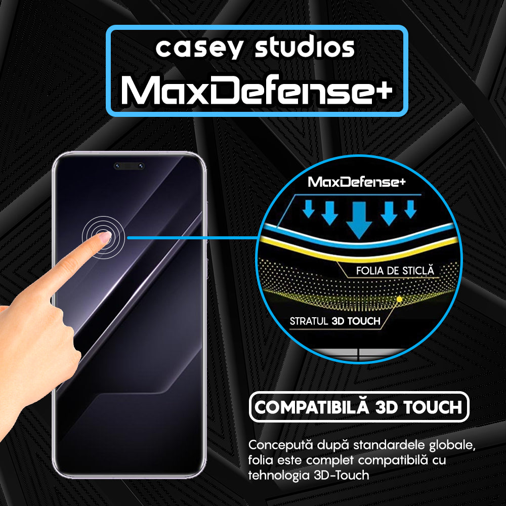 Folie Sticla MaxDefense+ - Honor Magic7 RSR Porsche Design - Negru