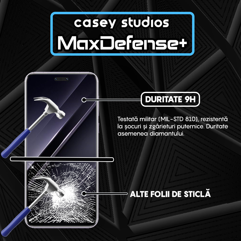 Folie Sticla MaxDefense+ - Honor Magic7 RSR Porsche Design - Negru