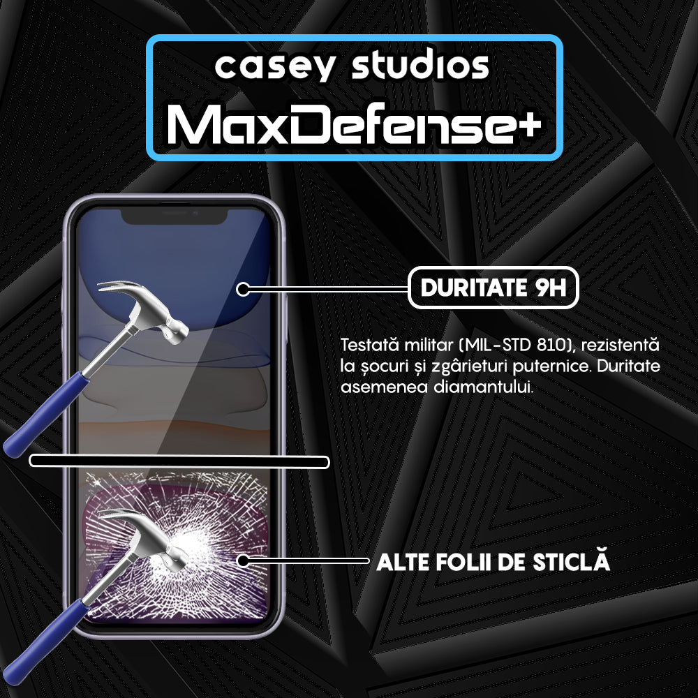 Folie Sticla MaxDefense+ - iPhone 11 Pro Max - Privacy