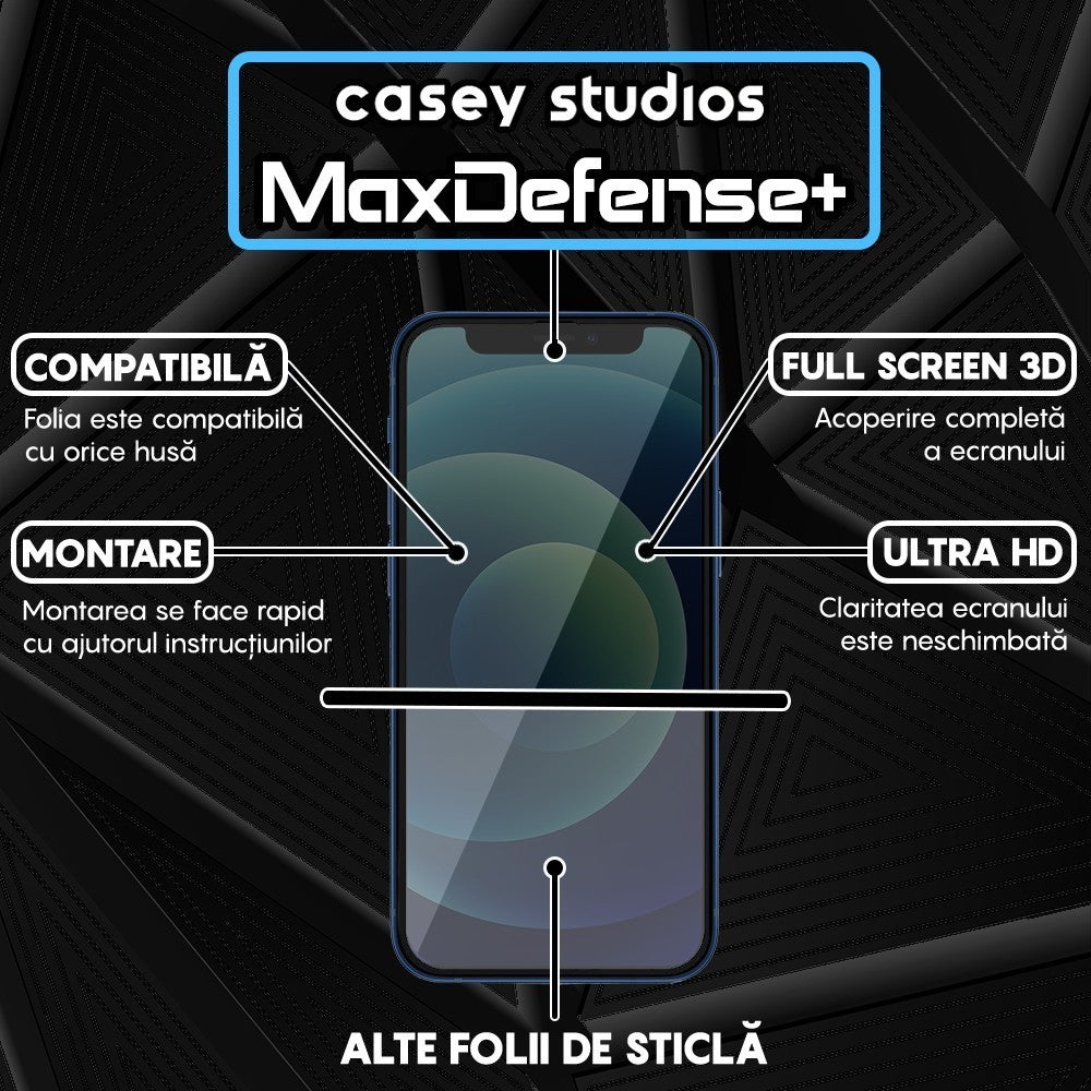 Folie Sticla MaxDefense+ - iPhone 12 Mini - Privacy