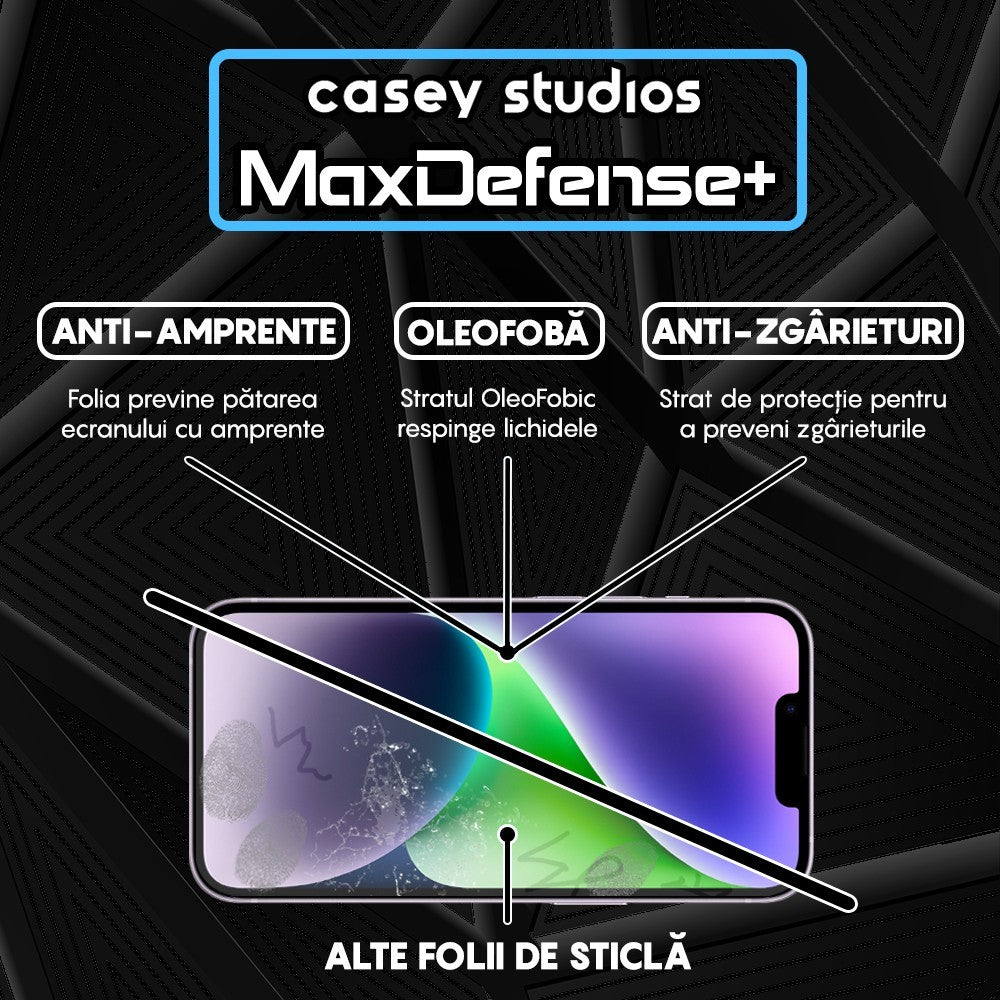 Folie Sticla MaxDefense+ - iPhone 14 - Clear