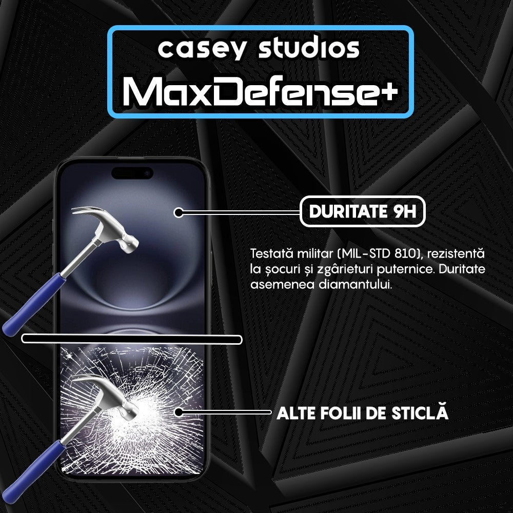 Folie Sticla MaxDefense+ - iPhone 16 Plus - Privacy